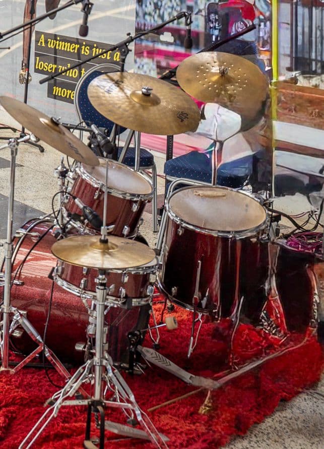 Drum kit ready for Precious Schools music and talent development activities