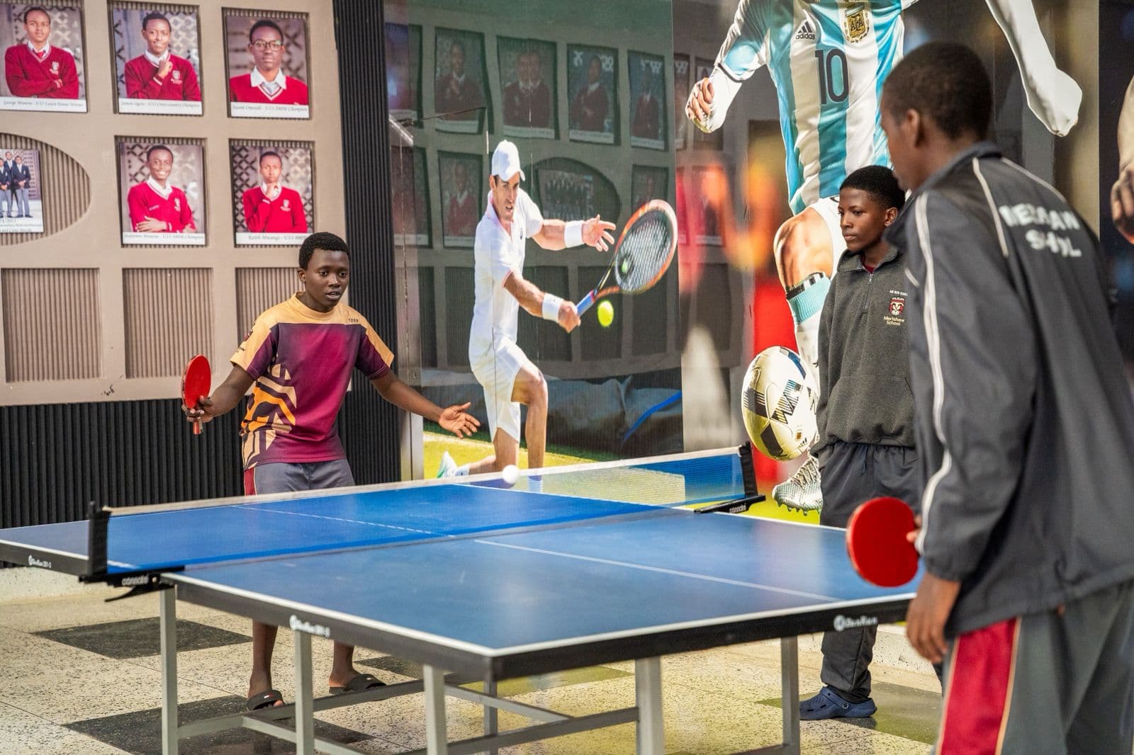 Precious Schools students playing table tennis