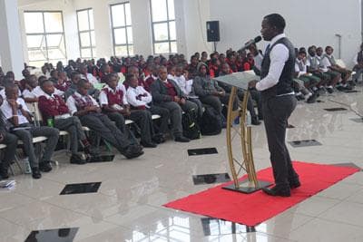 Precious Schools students in a moment of faith, reflection, and character formation